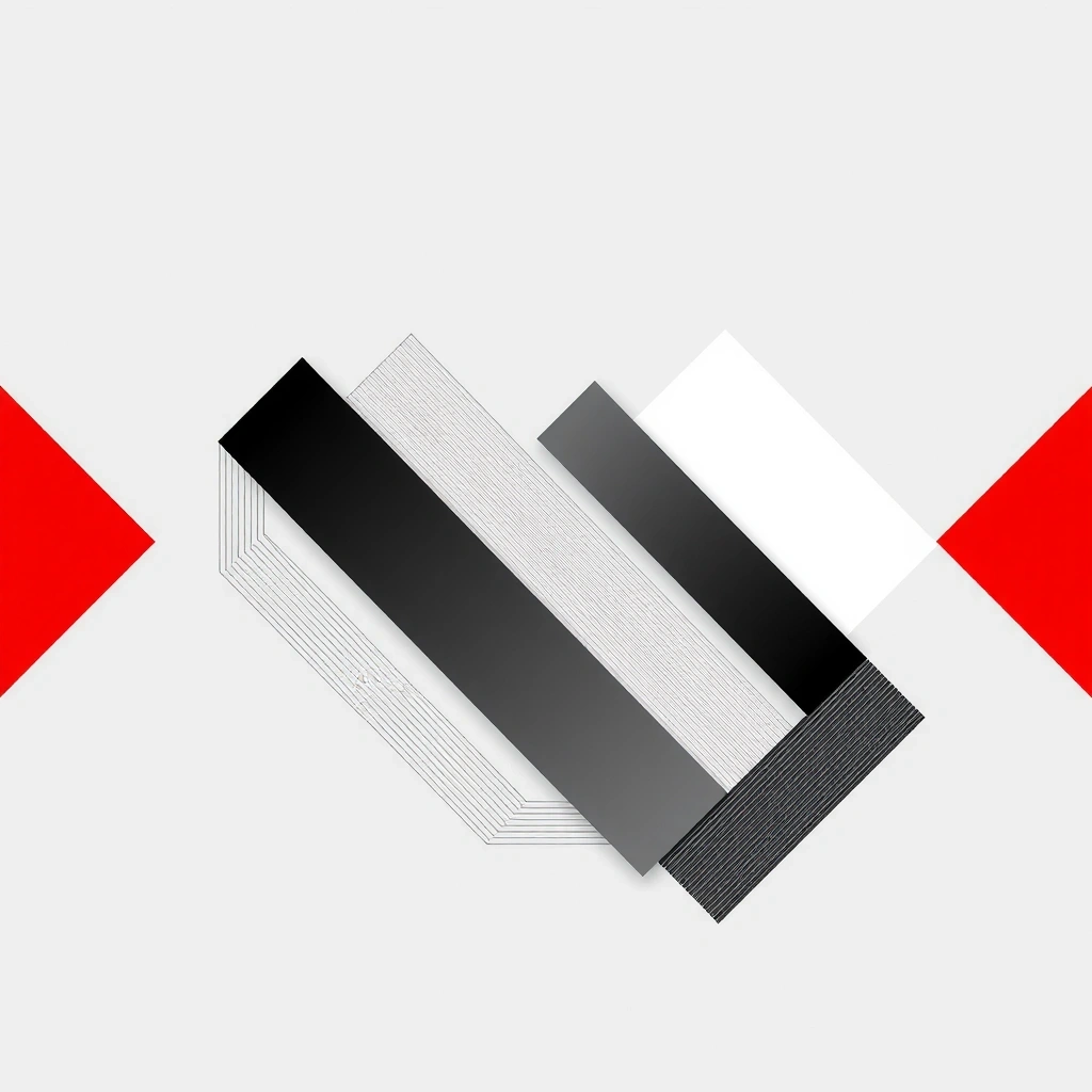 Artă abstractă geometrică cu linii fine