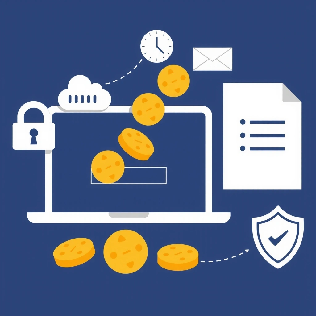 Ilustrație cookie-uri web
