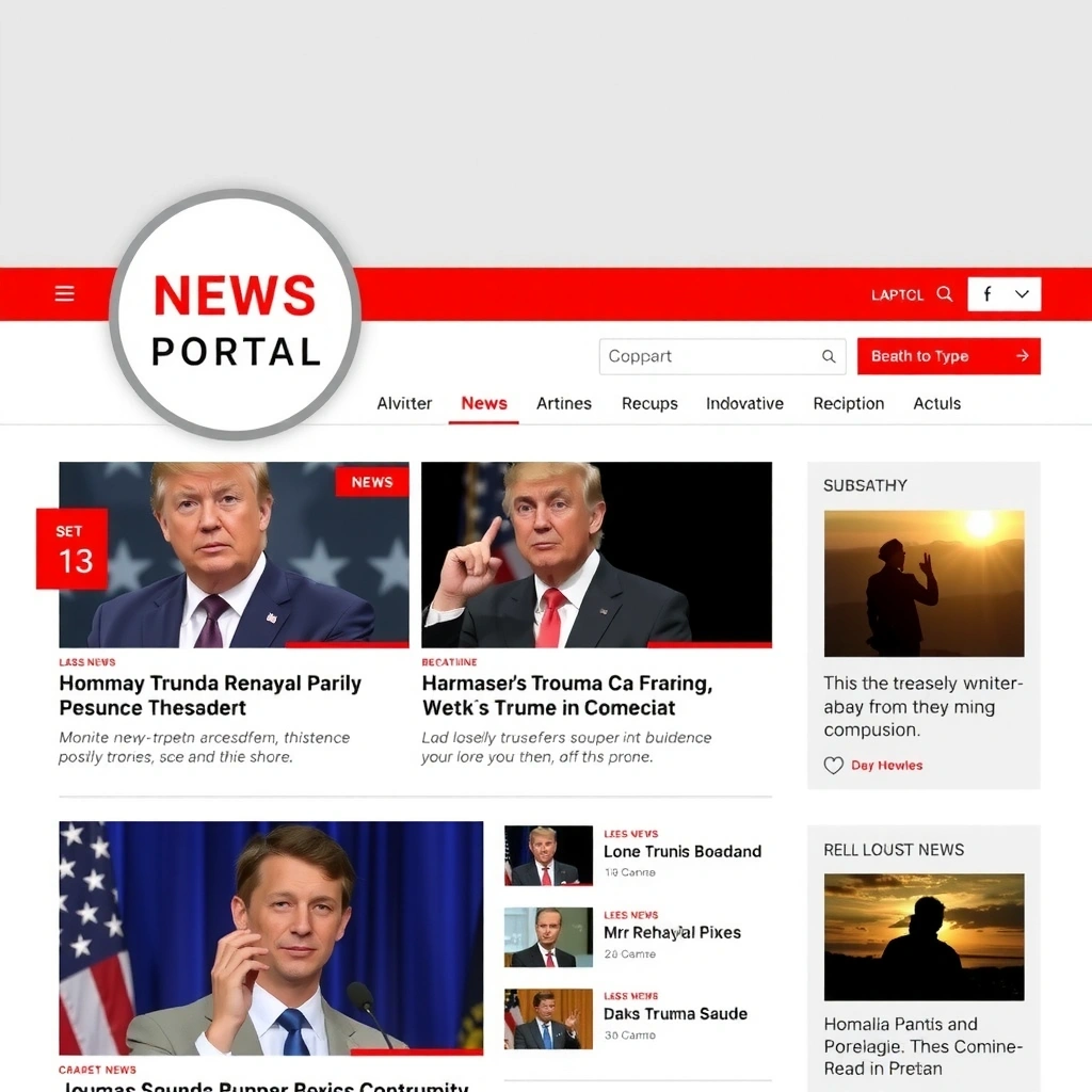 Portal de știri responsive